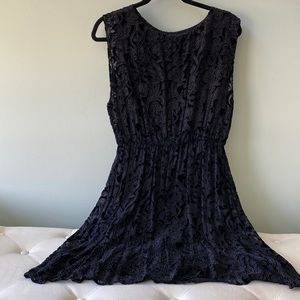 Alice and Olivia Velvet cut with open back dress
